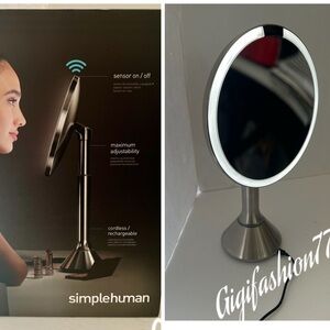 Simplehuman 8”ROSE GOLD  Sensor Mirror